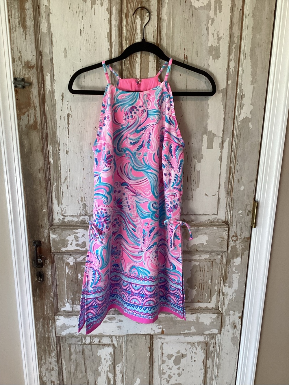 LILLY PULITZER Pearl Romper in Don’t Be Jelly print Prosecco Pink Size 4